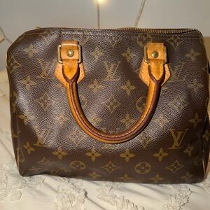 Louis Vuitton Brown Monogram Canvas Speedy 25